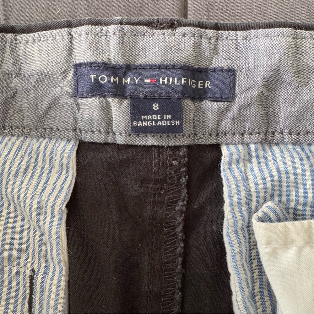 Tommy Hilfiger 100% Cotton Chino Size 8 Shorts black - Picture 3 of 7